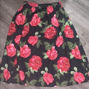 beautiful elegant floral skirt